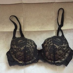 Victoria's Secret Black Lace Dream Angels Bra